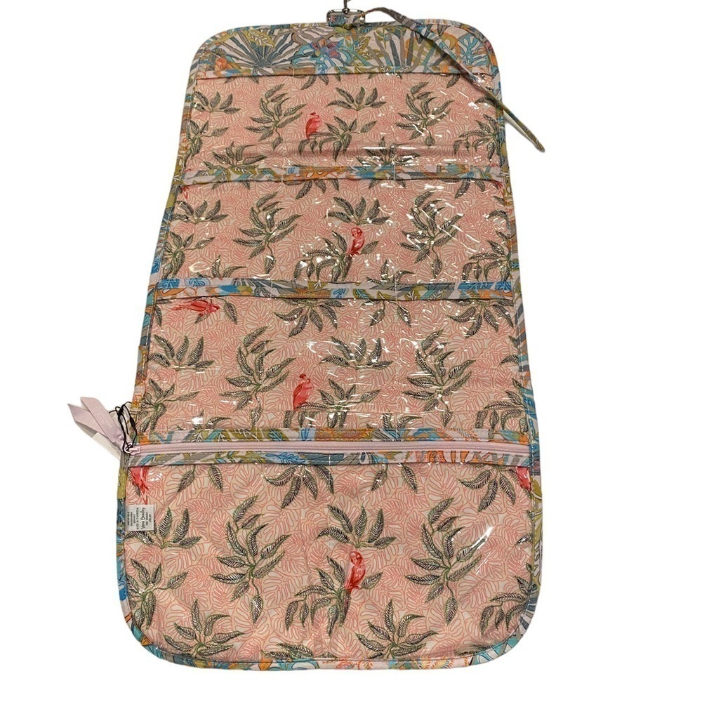 Vera Bradley Hanging Accessory Organizer Travel Bag Jewelry Rain Forest Canopy - Picture 5 of 14